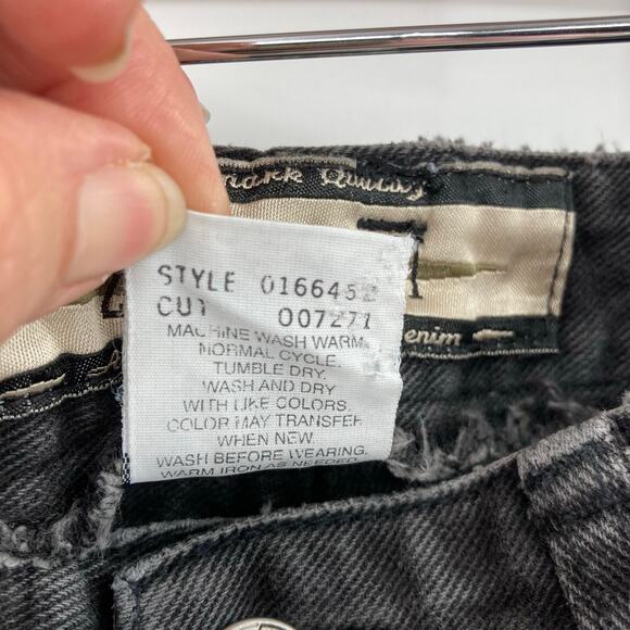 Vintage Z Cavaricci Womens Black Jeans Sz 31 High Rise Straight Leg Mom 90s Y2K - Picture 14 of 14